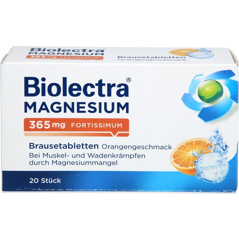 BIOLECTRA Magnesium 365 mg fortissimum Orange