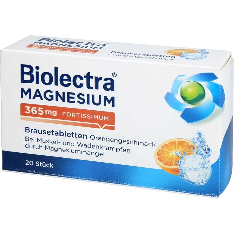BIOLECTRA Magnesium 365 mg fortissimum Orange