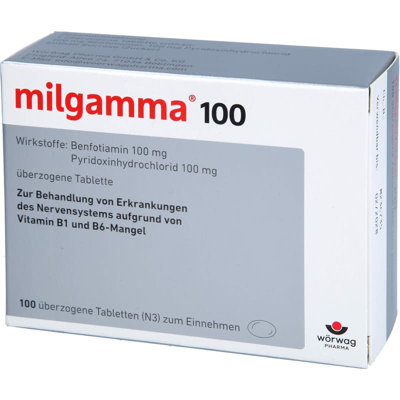 MILGAMMA 100 mg überzogene Tabletten