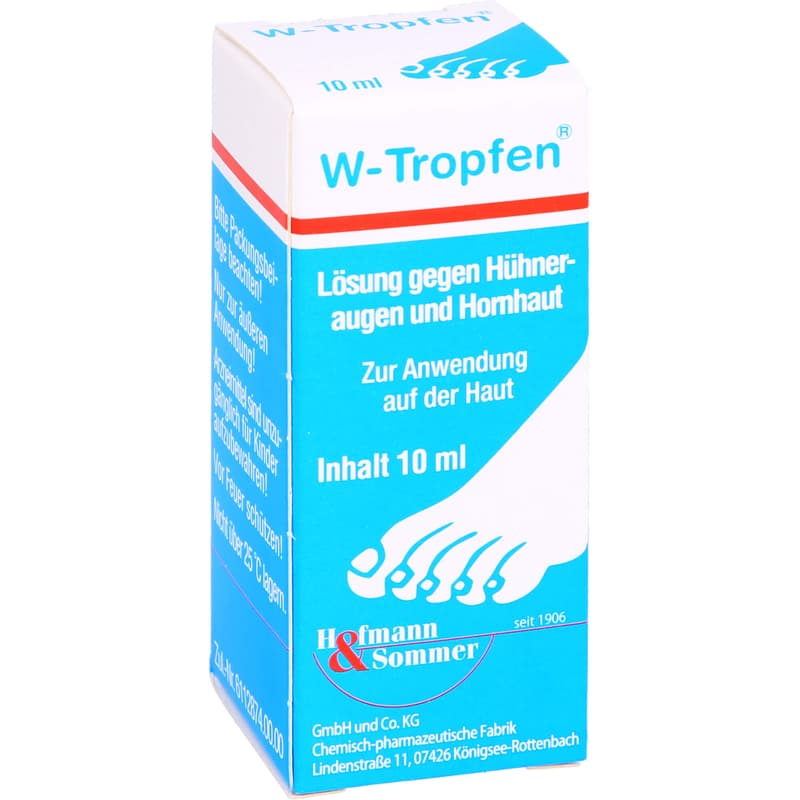 W-TROPFEN Lösung gegen Hühneraugen+Hornhaut
