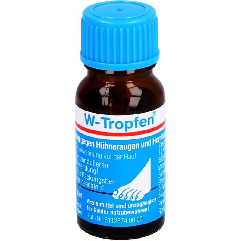 W-TROPFEN Lösung gegen Hühneraugen+Hornhaut