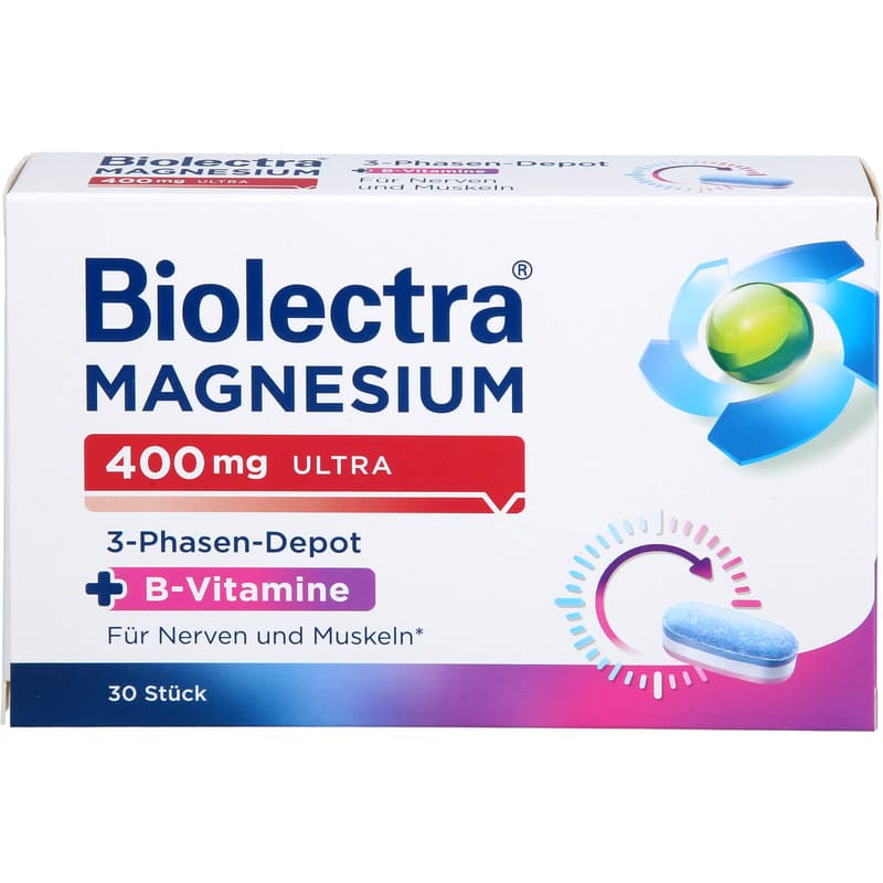 BIOLECTRA Magnesium 400 mg ultra 3-Phasen-Depot
