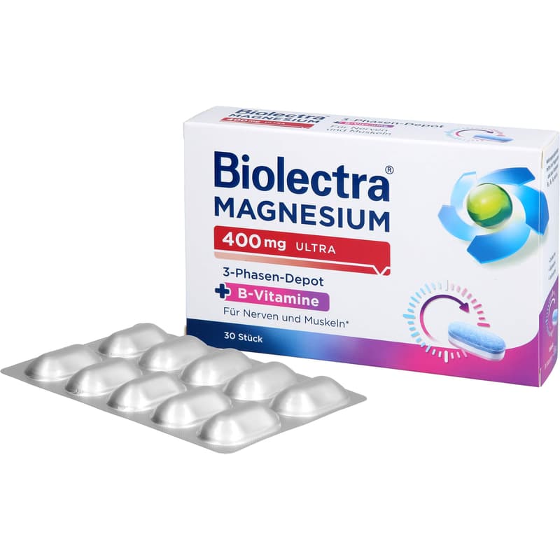 BIOLECTRA Magnesium 400 mg ultra 3-Phasen-Depot