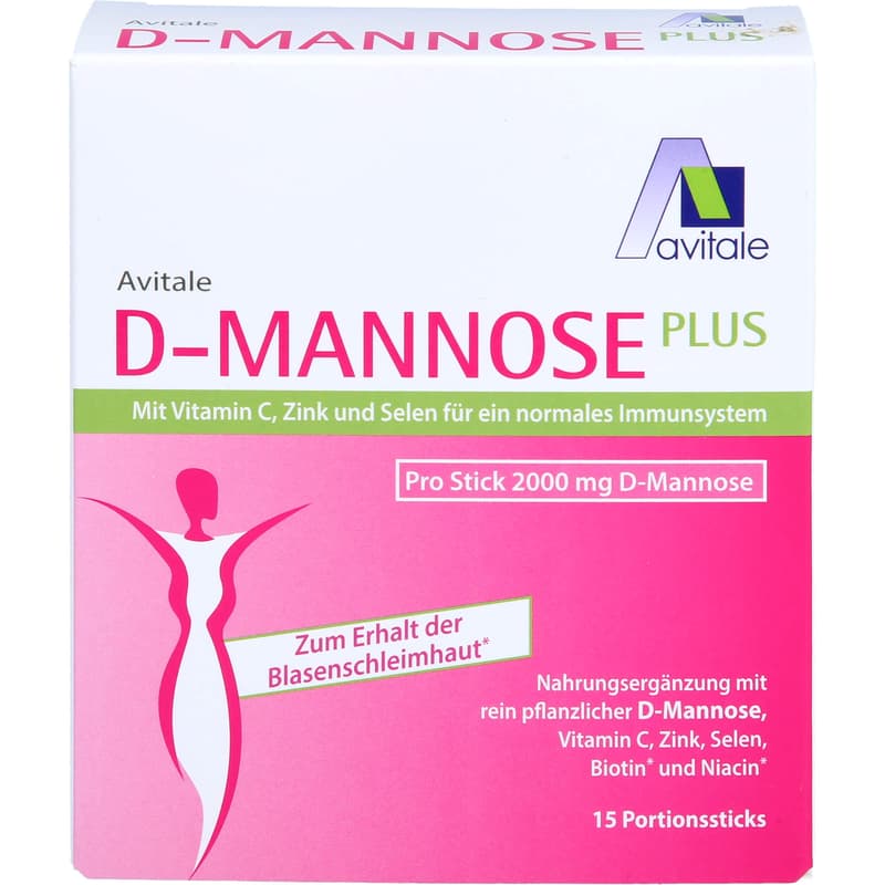 D-MANNOSE PLUS 2000 mg Sticks m.Vit.u.Mineralstof.