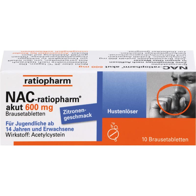 NAC-ratiopharm akut 600 mg Hustenlöser Brausetabl.