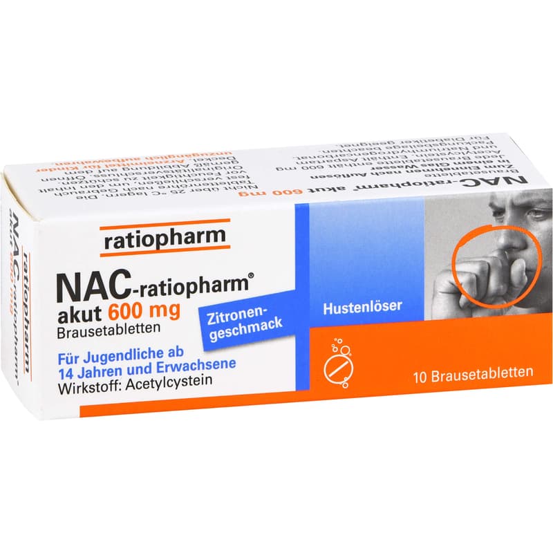 NAC-ratiopharm akut 600 mg Hustenlöser Brausetabl.