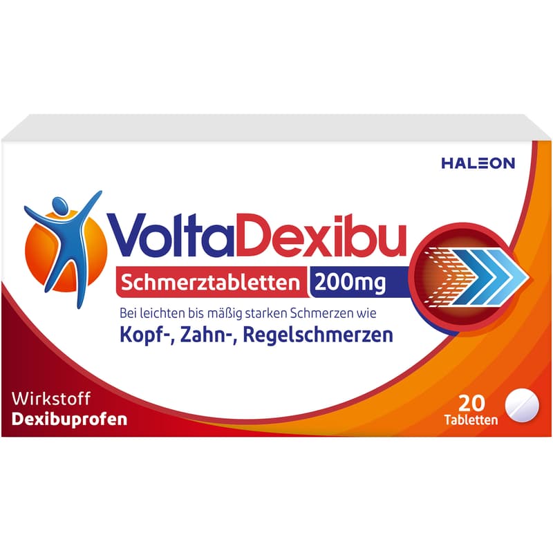 VOLTADEXIBU Schmerztabletten 200 mg Filmtabletten