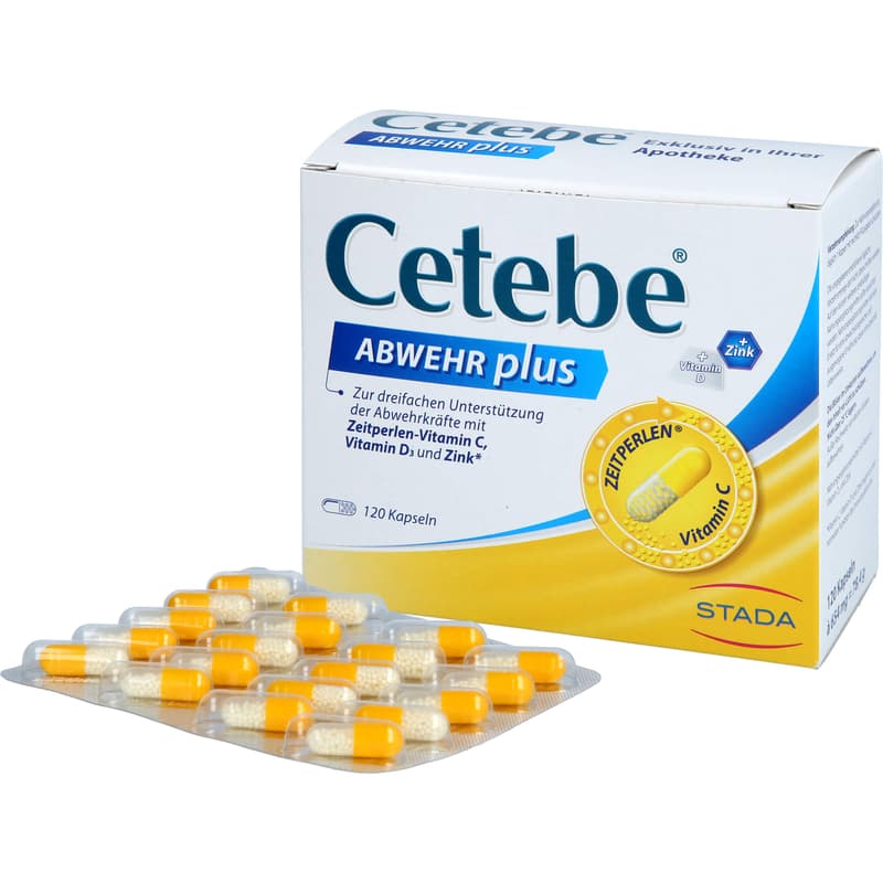 CETEBE DEFENSE plus Vitamin C+Vitamin D3+Zinc Capsules.