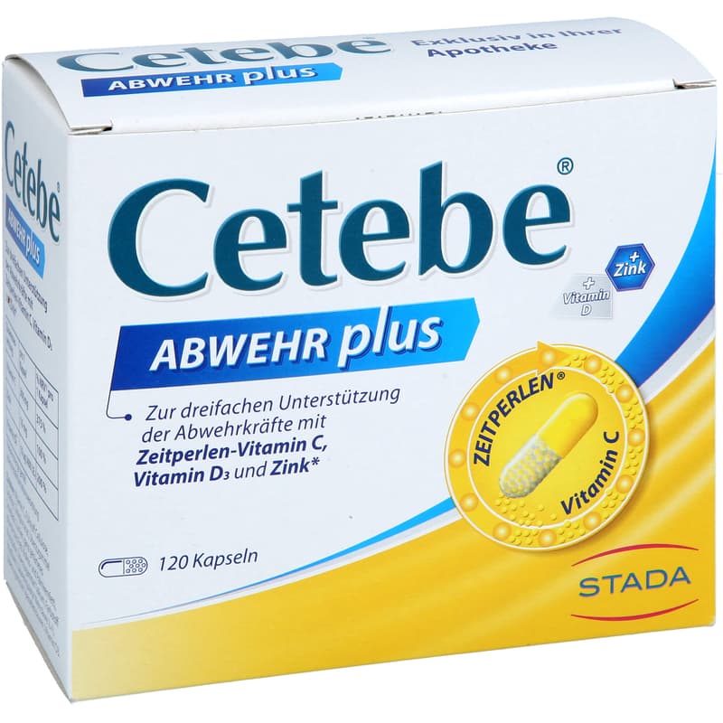 CETEBE DEFENSE plus Vitamin C+Vitamin D3+Zinc Capsules.