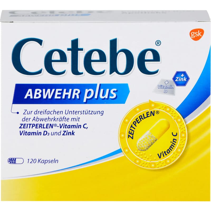 CETEBE DEFENSE plus Vitamin C+Vitamin D3+Zinc Capsules.