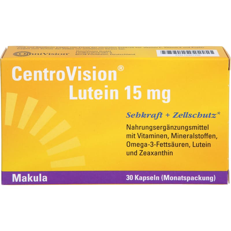 CENTROVISION Lutein 15 mg Kapseln