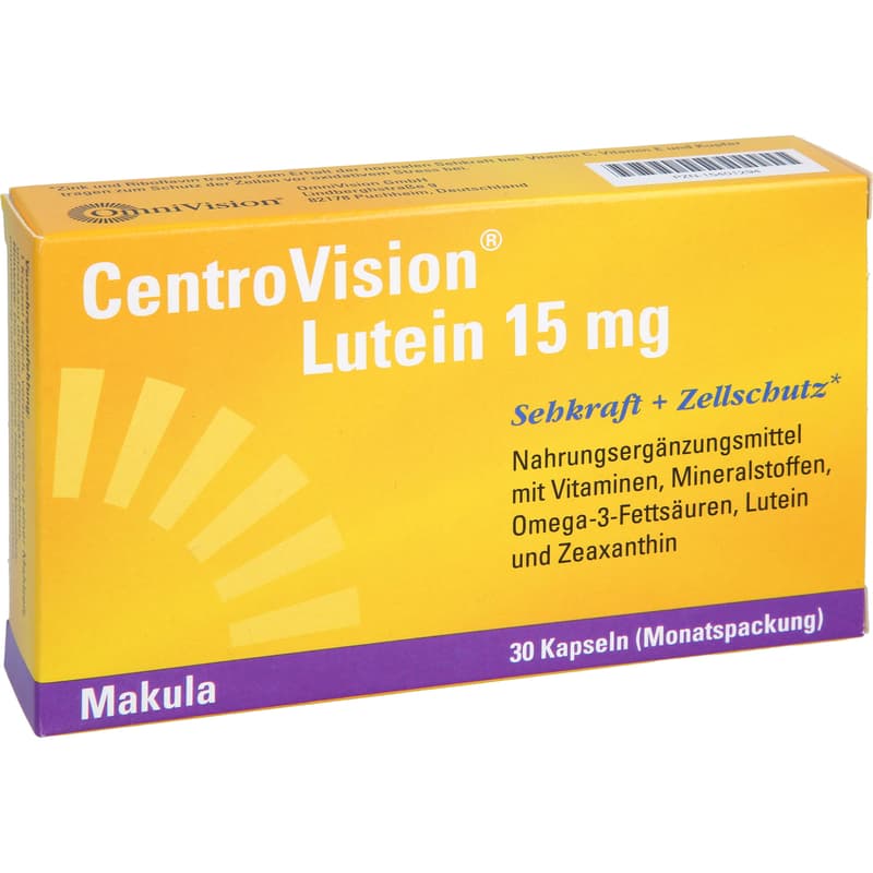 CENTROVISION Lutein 15 mg Kapseln