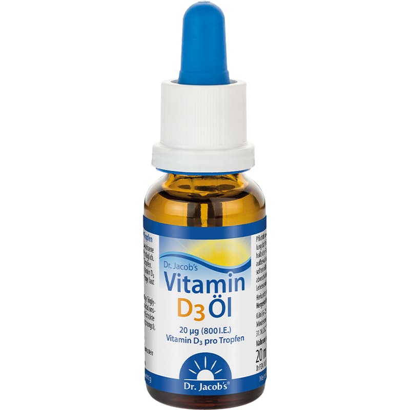 VITAMIN D3 ÖL 800 I.E. D3 Dr.Jacob's Tropf.z.Einn.