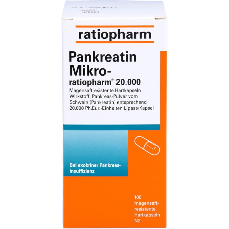 PANKREATIN Mikro-ratio.20.000 magensaftr.Hartkaps.