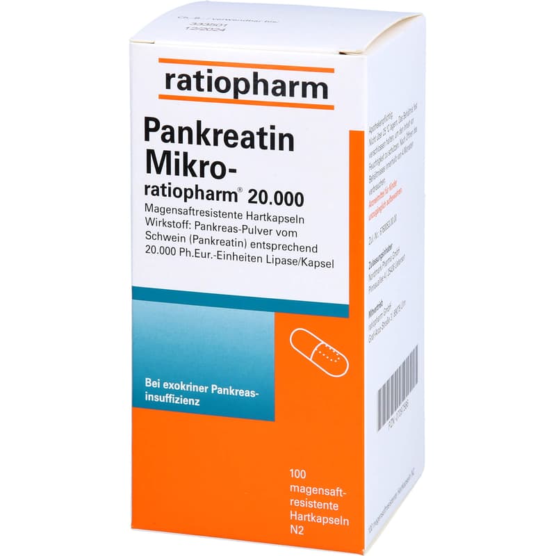 PANKREATIN Mikro-ratio.20.000 magensaftr.Hartkaps.