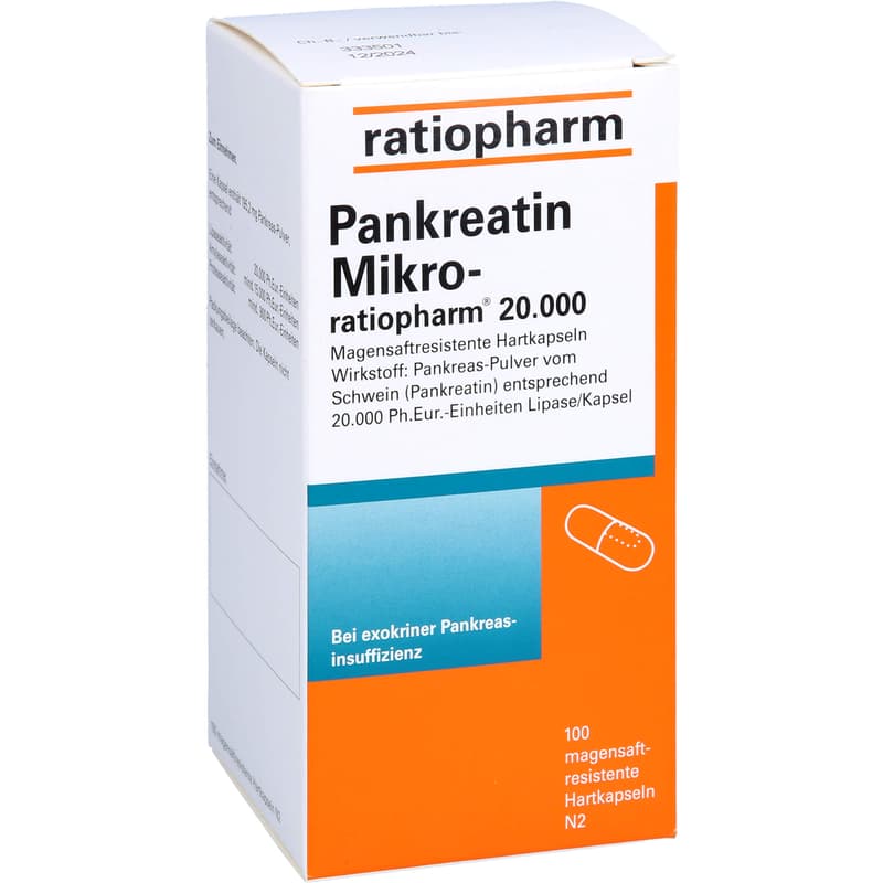 PANKREATIN Mikro-ratio.20.000 magensaftr.Hartkaps.