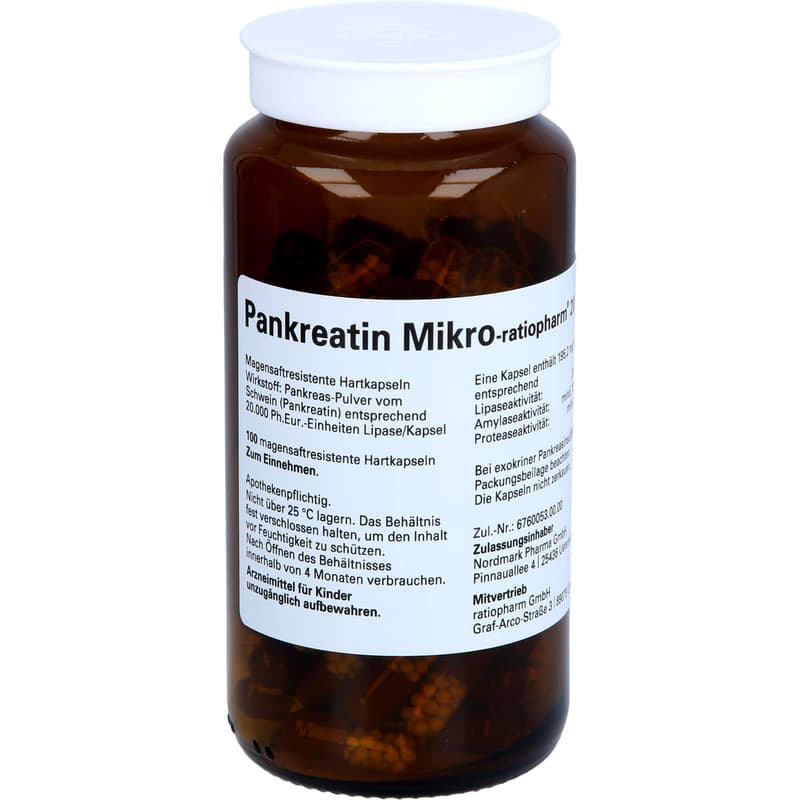 PANKREATIN Mikro-ratio.20.000 magensaftr.Hartkaps.