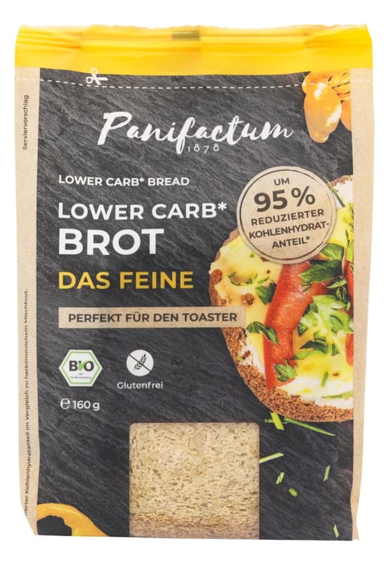 Panifactum ORGANIC LowerCarb Bread The Finest Gluten-Free