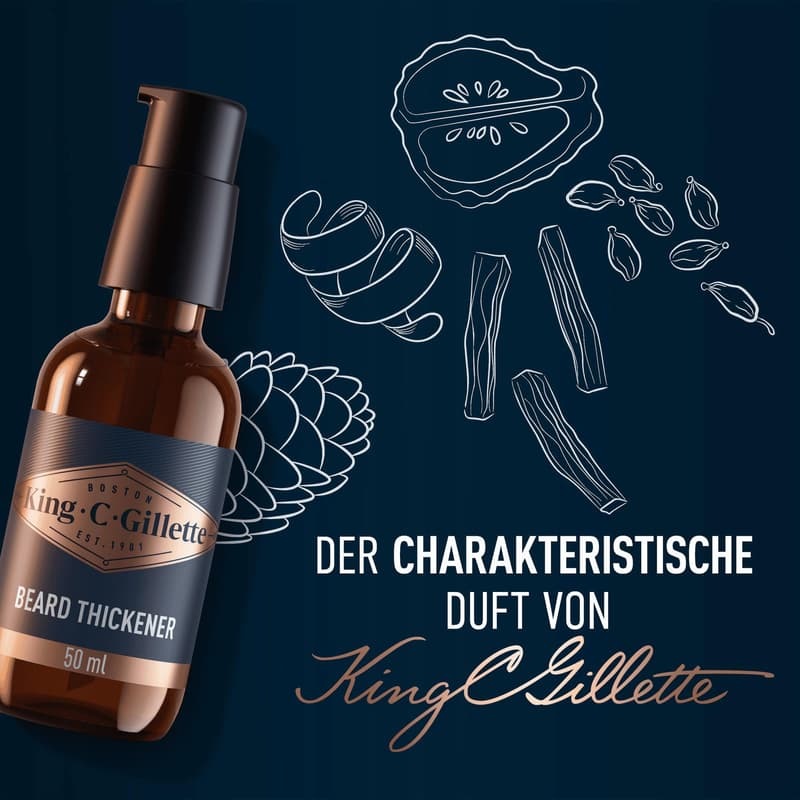King C. Gillette Bartvolumen-Serum für Männer