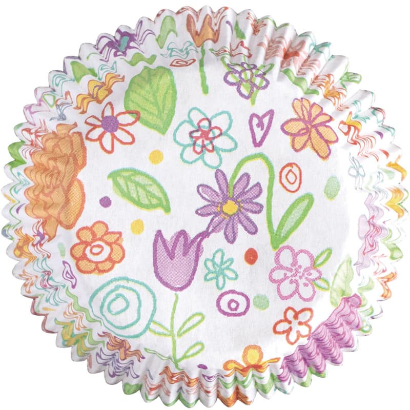 Demmler Backförmchen Blumenwiese 50x25mm 60 Stück