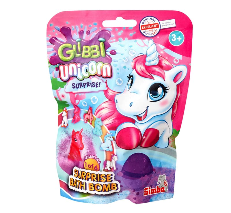 Glibbi Badebombe Unicorn Surprise mit Überraschungsfigur