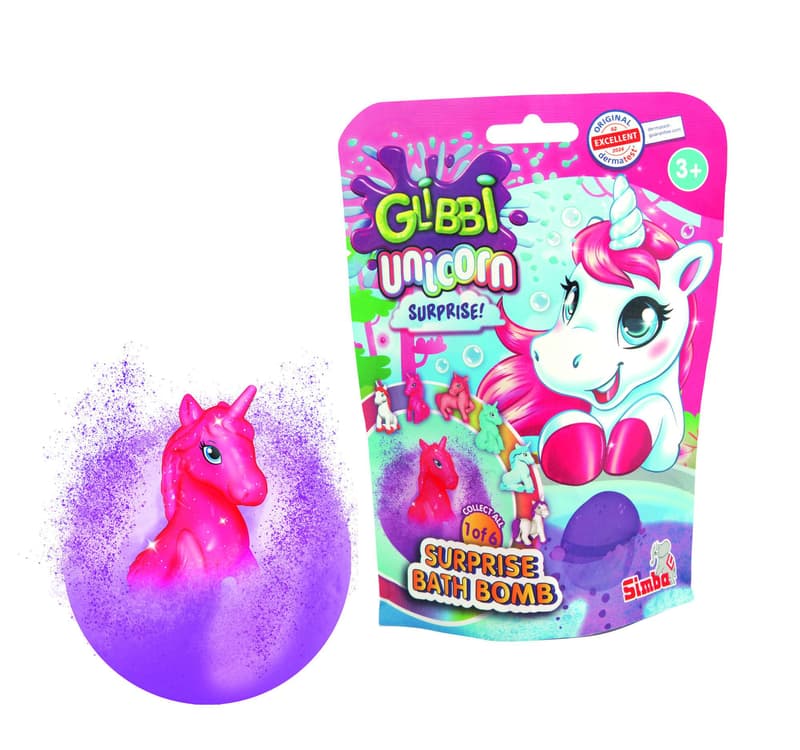 Glibbi Badebombe Unicorn Surprise mit Überraschungsfigur