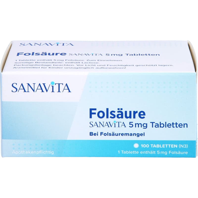 FOLSÄURE SANAVITA 5 mg Tabletten