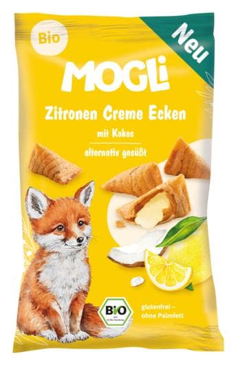MOGLi Bio Zitronen Creme Ecken mit Kokos