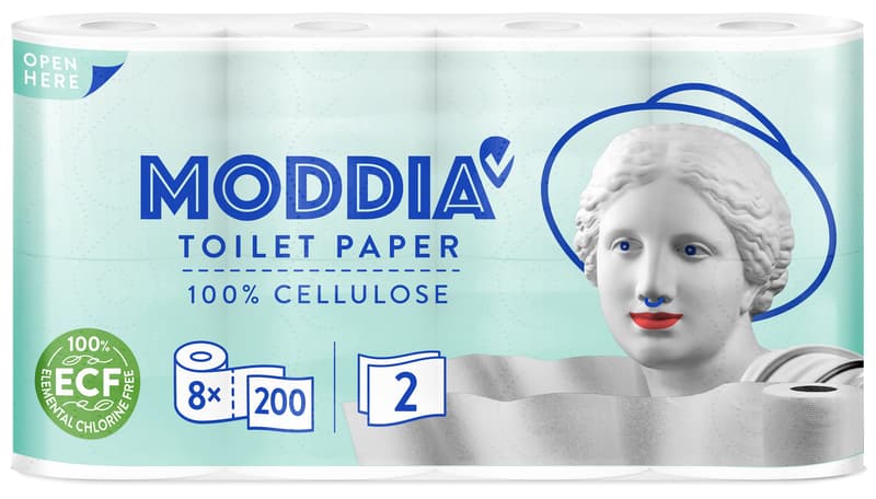 Moddia toilet paper 2ply
