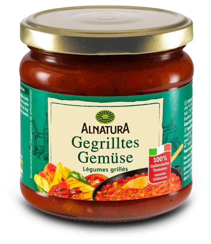 Alnatura Bio Tomatensauce Gegrilltes Gemüse