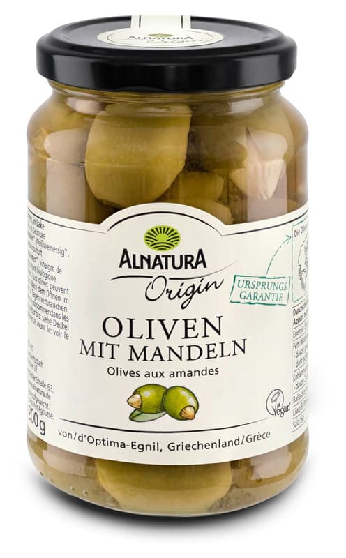 Alnatura Organic Stuffed Olives with Almonds