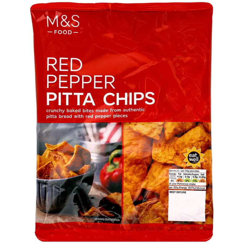 Marks & Spencer Rote Paprika Pita-Chips