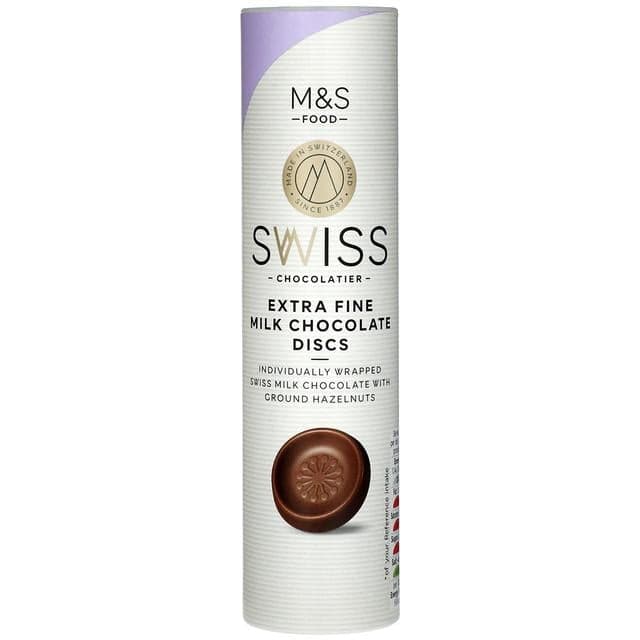 Marks & Spencer slices of Swiss milk chocolate