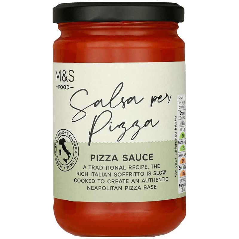 Marks & Spencer Tomatensauce für Pizza mit Basilikum
