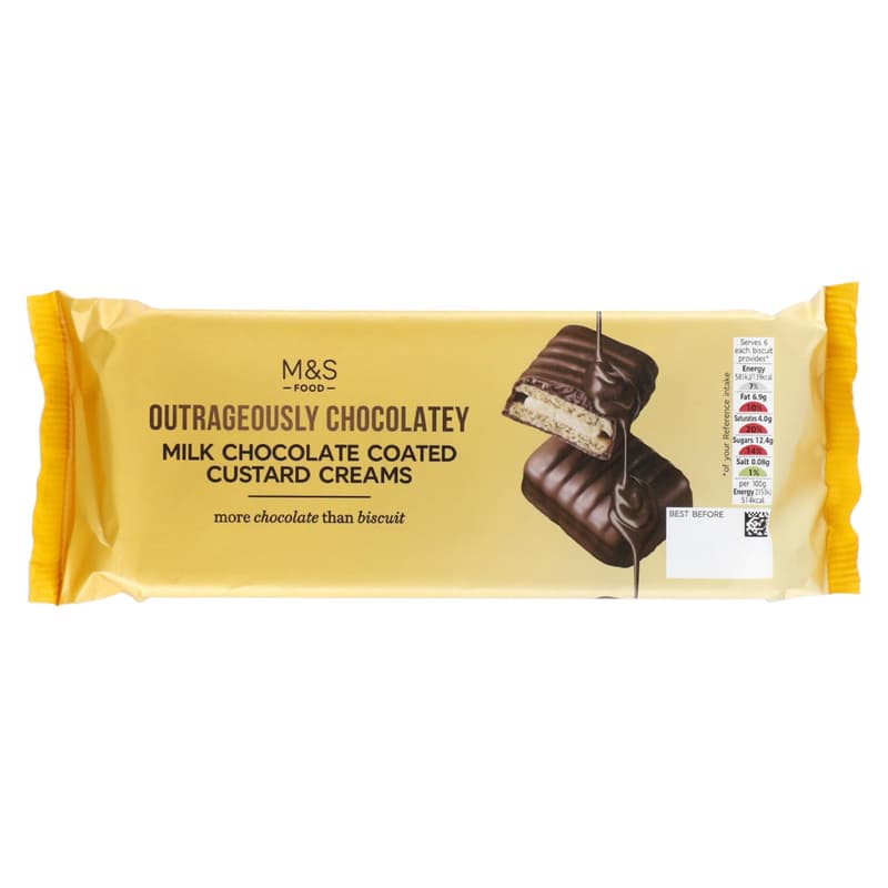 Marks & Spencer Chocolate Coated Custard Creams
