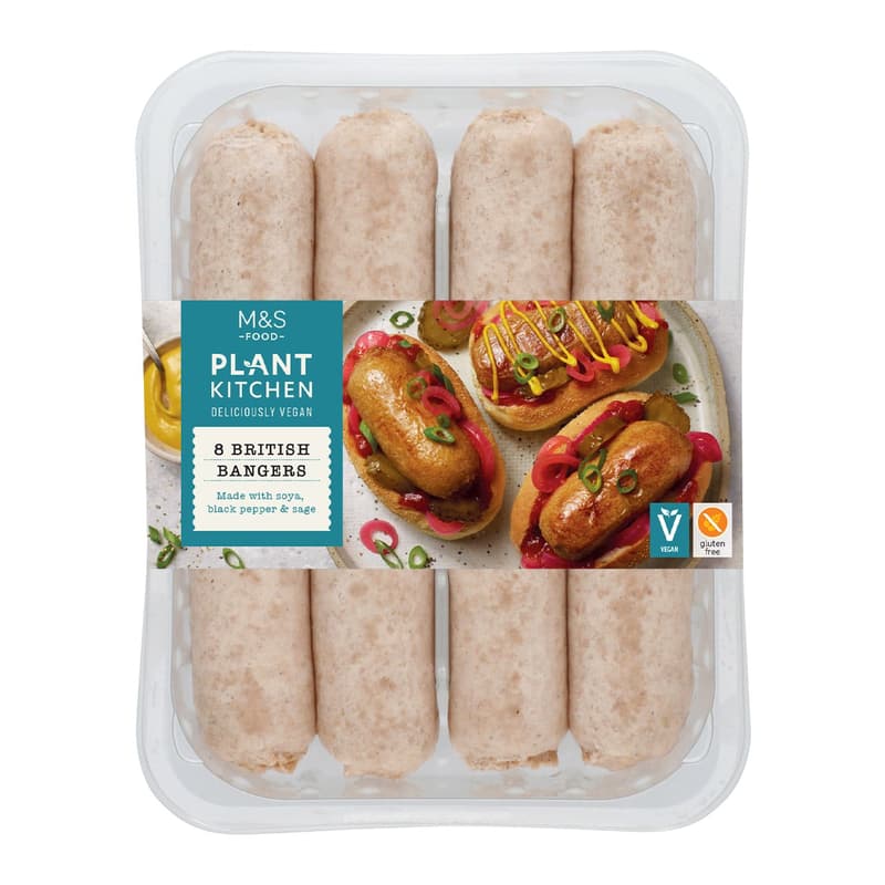 Marks & Spencer 8 britische Würstchen vegan