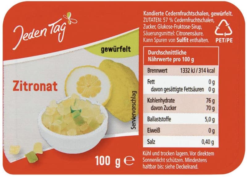 Jeden Tag Zitronat